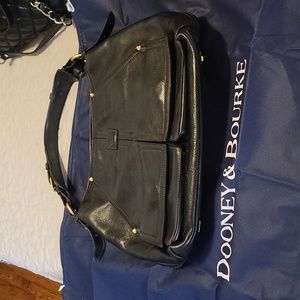 Authentic Dooney & Bourke Leather Bag!  Florentino Collection!  Black!